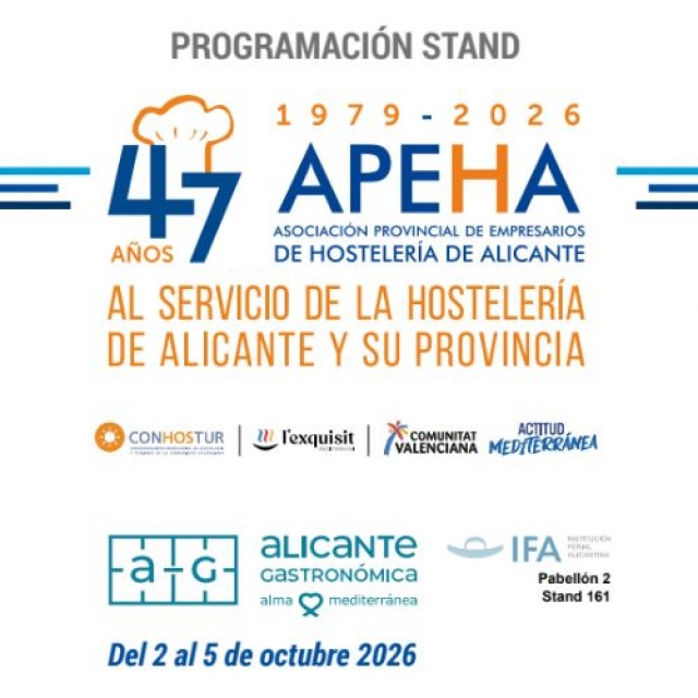 Programación Stand APEHA Alicante Gastronómica 2026