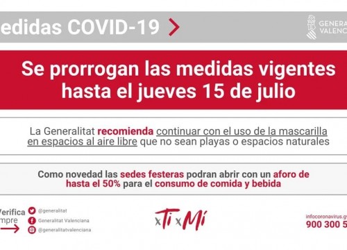 Resolución/ Prorroga del l 1 de julio de 2021 y el 15 de julio de 2021.