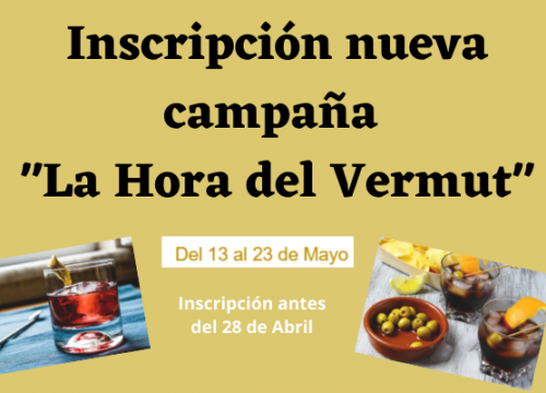 Inscripción campaña LA HORA DEL VERMUT