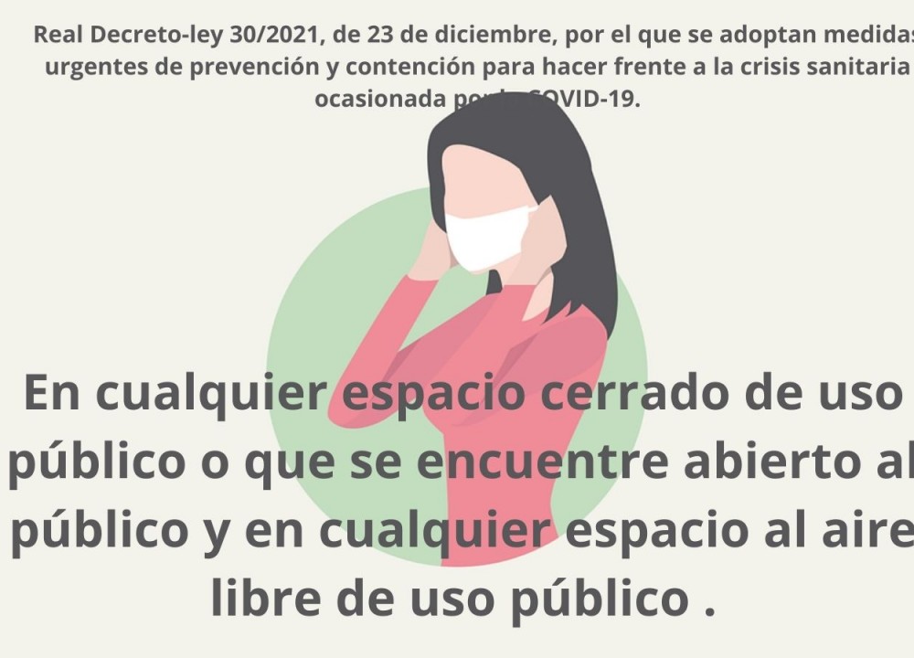 Real Decreto Mascarillas obligatorias