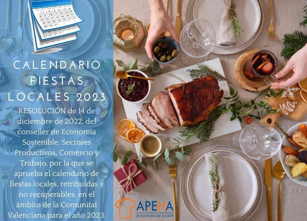 Resolución calendario de fiestas locales, retribuidas y no recuperables