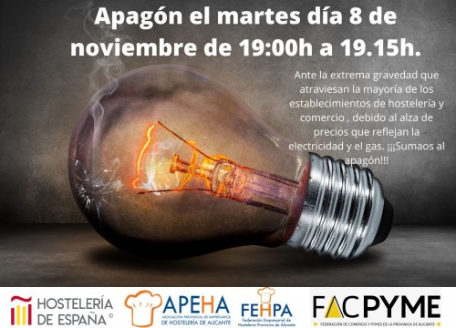 APAGÓN martes día 8, a las 19h