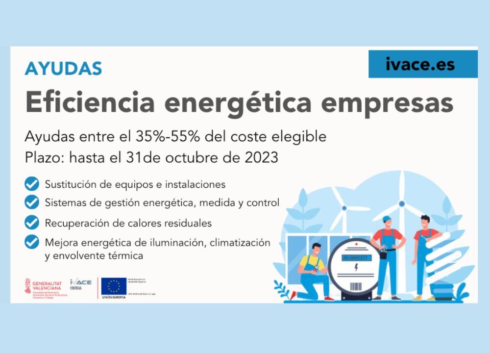 Subvenciones del IVACE en materia de eficiencia energética en empresas