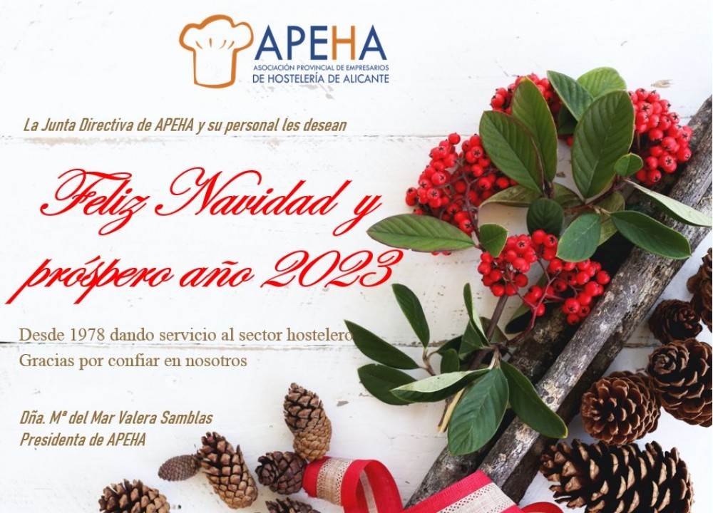 Feliz Navidad y próspero año 2023