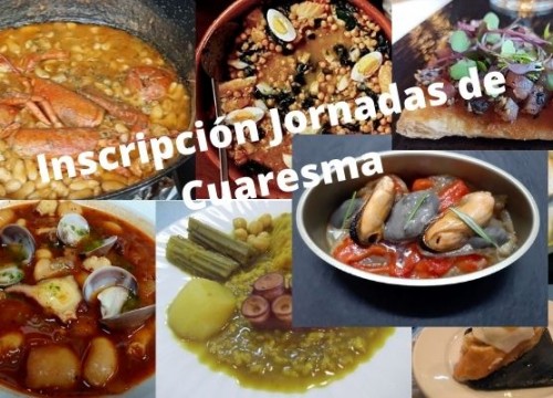 Inscripción Jornadas de Cuaresma, Tapa y Menús Viernes