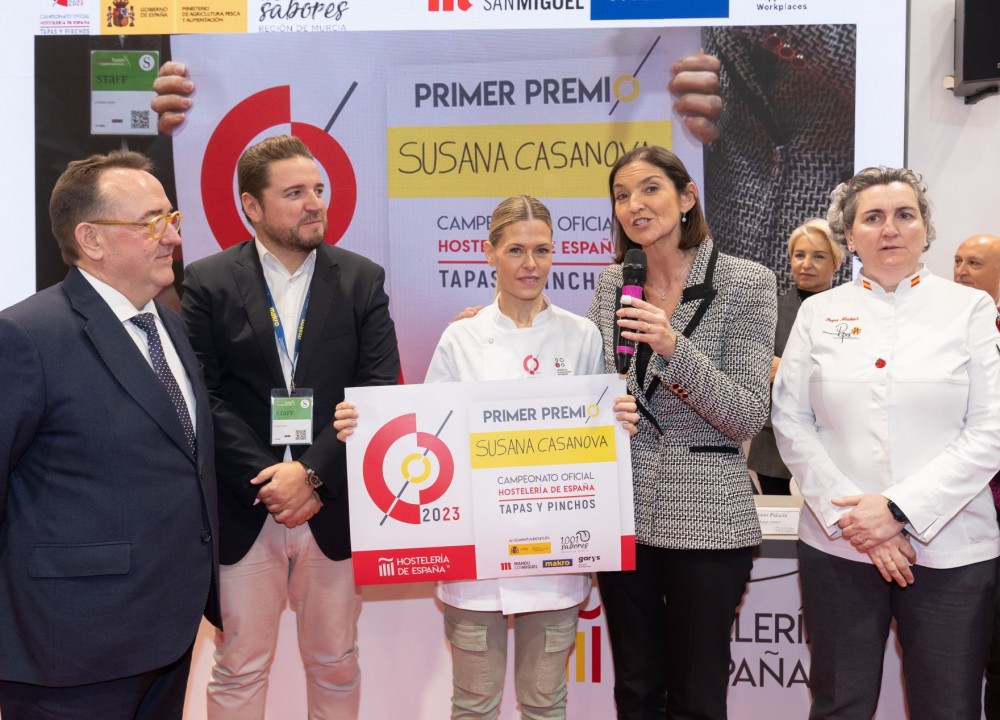 La zaragozana Susana Casanova se alza con la victoria en el I ‘Campeonato oficial Hostelería de España - Tapas y Pinchos’ celebrado en Madrid Fusión
