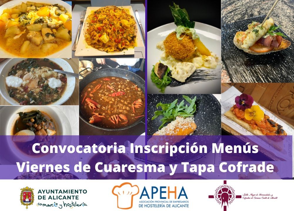 Inscripción Menús Viernes de Cuaresma y Tapa Cofrade