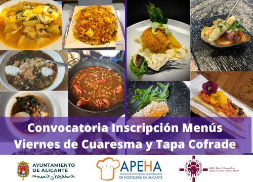 Inscripción Menús Viernes de Cuaresma y Tapa Cofrade