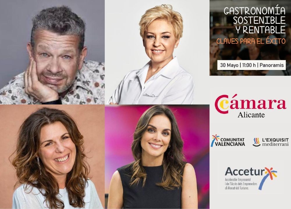 Jornada Gastronomía Sostenible y Rentable, con Alberto Chicote, Susi Díaz , Mónica Carrillo y María Ritter