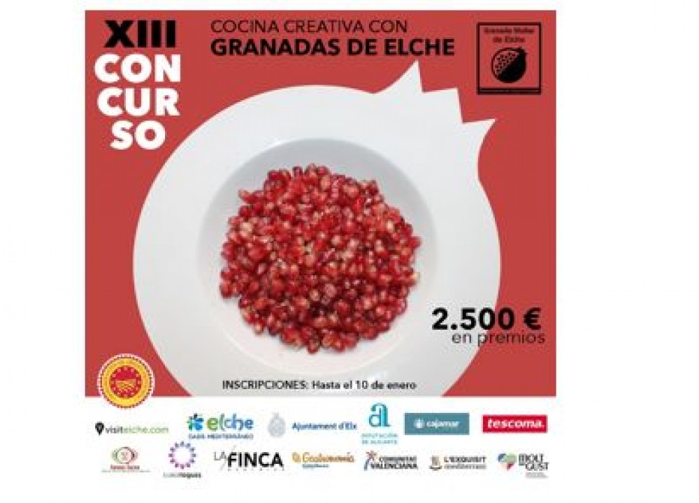 La Denominación de Origen otorgará 1.500 euros al mejor plato de España con granadas de Elche