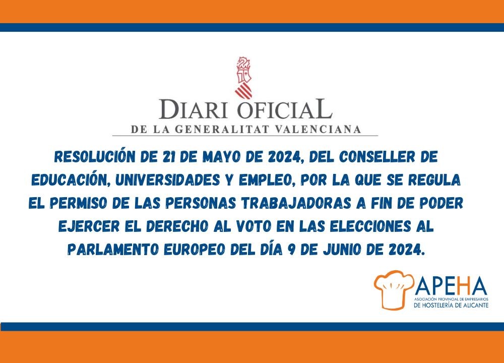 Elecciones al Parlamento Europeo del día 9 de junio de 2024