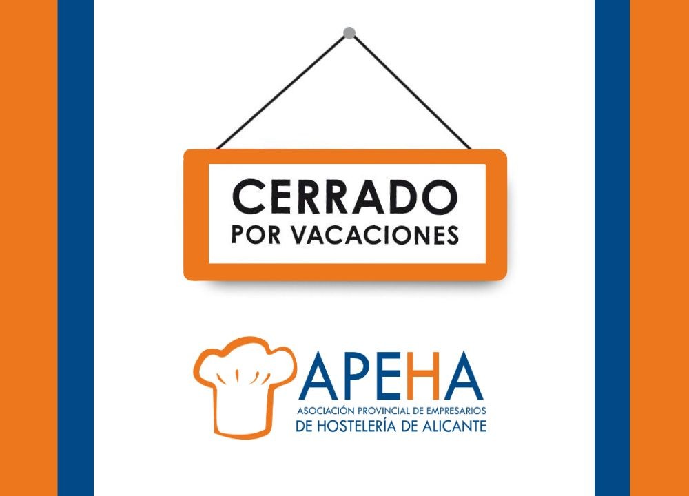 APEHA Cerrada por Vacaciones del personal en Agosto