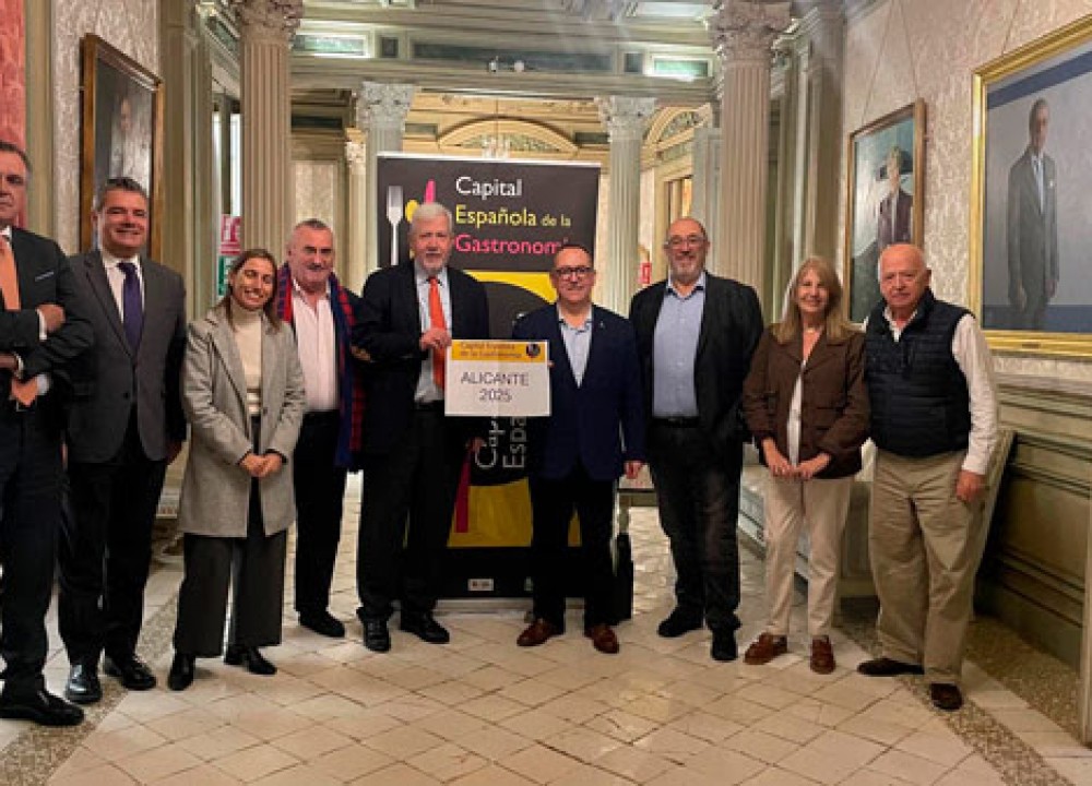 ALICANTE SERÁ LA CAPITAL ESPAÑOLA DE LA GASTRONOMíA 2025